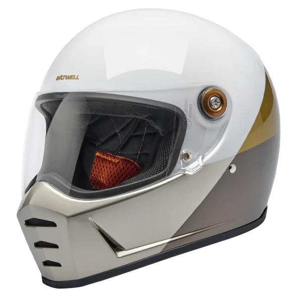 Biltwell Lane Splitter Intersection Gold/Silver/Bronze Helmet