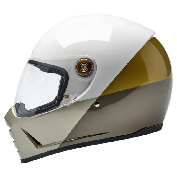 Biltwell Lane Splitter Intersection Gold/Silver/Bronze Helmet
