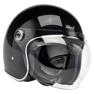 Biltwell Tahoe Helmet Gloss Black, Motoee.com