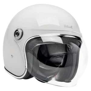 Biltwell Tahoe Helmet Gloss White, Motoee.com