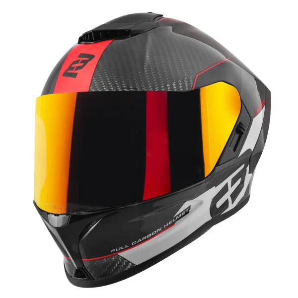 Bogotto Phantom Combo Carbon Helmet Black/Red/White