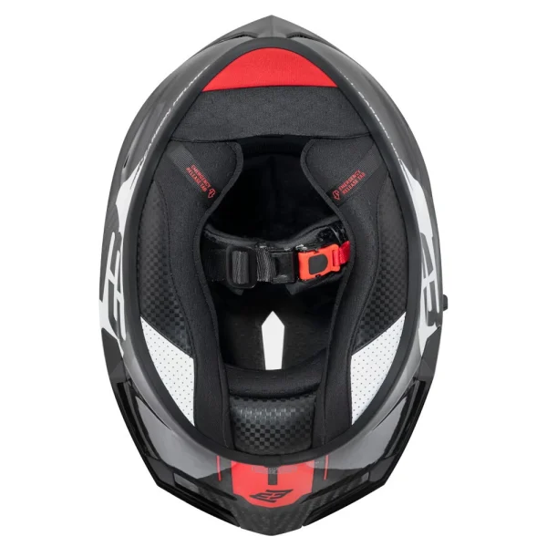 Bogotto Phantom Combo Carbon Helmet Black/Red/White