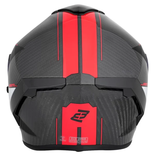 Bogotto Phantom Combo Carbon Helmet Black/Red/White
