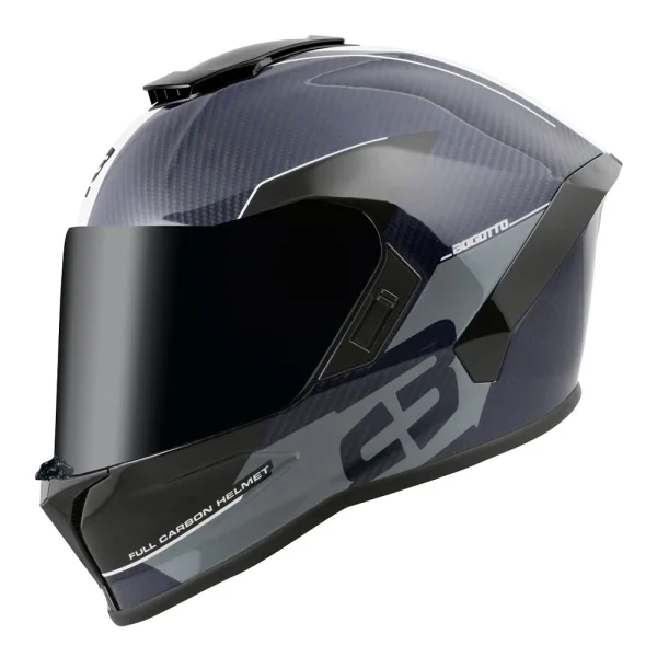 Bogotto Phantom Combo Carbon Helmet Blue/Black/White