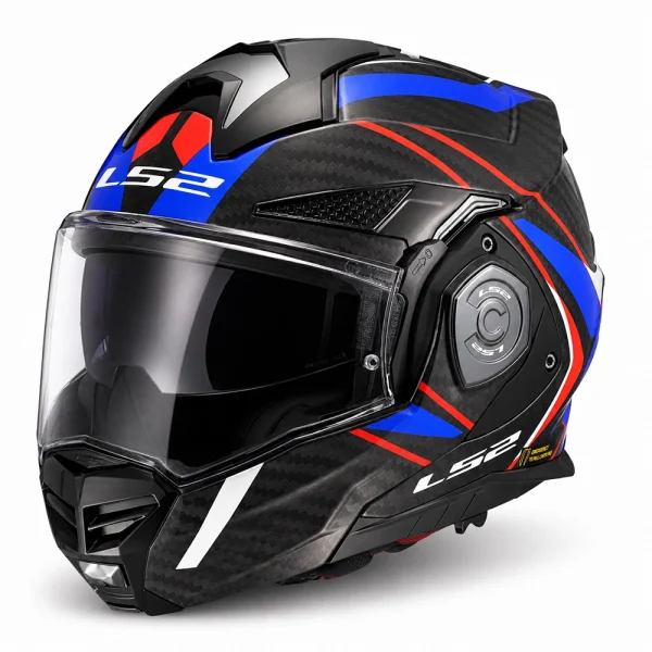 LS2 FF901 Advant X Carbon Future II Helmet White/Blue/Red