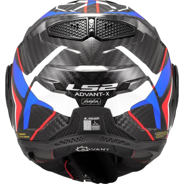 LS2 FF901 Advant X Carbon Future II Helmet White/Blue/Red