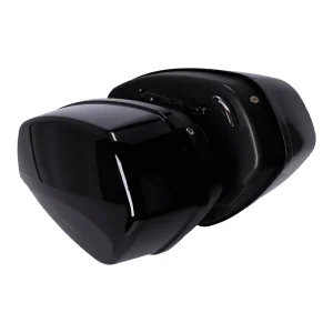 MCS Saddlebag Kit 50L Gloss Black H-D Softail Sport Glide/Low Rider, Motoee.com