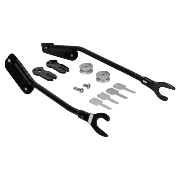 MCS Saddlebag Kit 50L Gloss Black H-D Softail Sport Glide/Low Rider