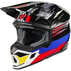 Oneal 3SRS Nations Philippines MX Helmet Black/Blue/Red/Gold/White, Motoee.com