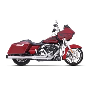 Rinehart Racing 2-1 Full Exhaust System Chrome/Black H-D FLH 17-