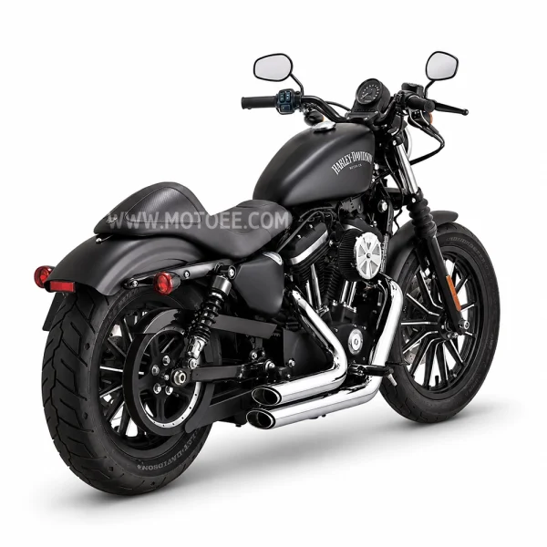 Vance & Hines Shortshots Staggered Full Exhaust System Chrome H-D Softail 86-09