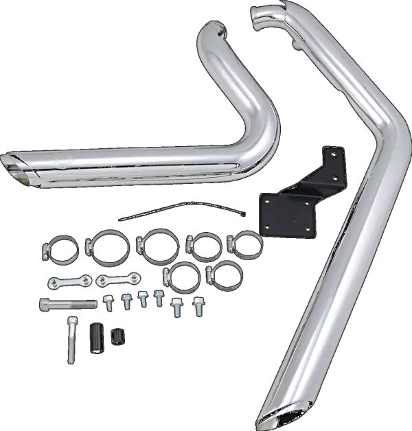 Vance & Hines Shortshots Staggered Full Exhaust System Chrome H-D Softail 86-09