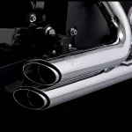 Vance & Hines Shortshots Staggered Full Exhaust System Chrome H-D Softail 86-09
