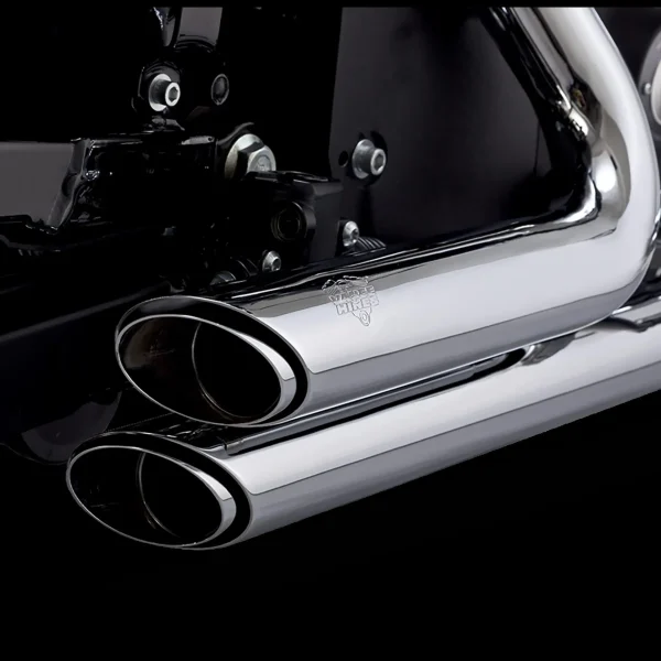 Vance & Hines Shortshots Staggered Full Exhaust System Chrome H-D Softail 86-09