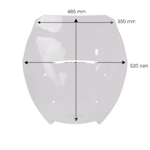 WRS Intermedio Windscreen Smoke Honda Forza 750, Motoee.com