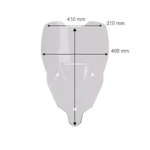 WRS Sport Windscreen Clear Triumph Tiger Sport 800, Motoee.com