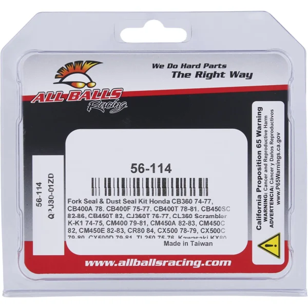 All Balls 56-114 Fork and Dust Seal Kit