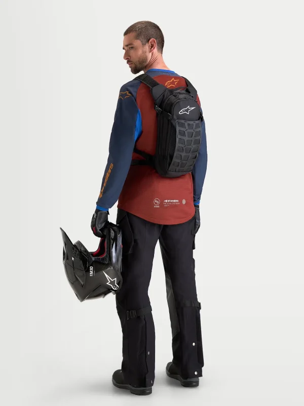 Alpinestars AT-9 Motorcycle Backpack 9L Black/Dark Grey