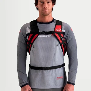 Alpinestars AT-9 Motorcycle Backpack 9L Black/Red, Motoee.com