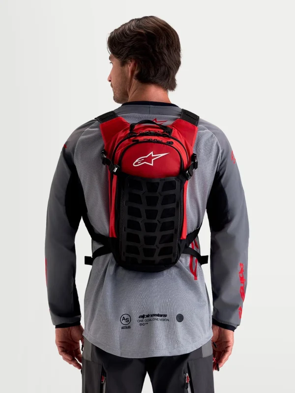 Alpinestars AT-9 Motorcycle Backpack 9L Black/Red