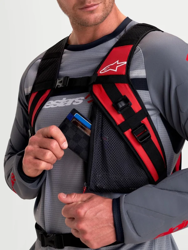 Alpinestars AT-9 Motorcycle Backpack 9L Black/Red