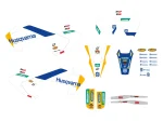 Blackbird Racing 2612R10 Replica Factory Sticker Kit for Husqvarna FC/FE/TC/TE 125-501 16-19