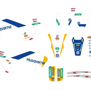 Blackbird Racing 2612R10 Replica Factory Sticker Kit for Husqvarna FC/FE/TC/TE 125-501 16-19, Motoee.com