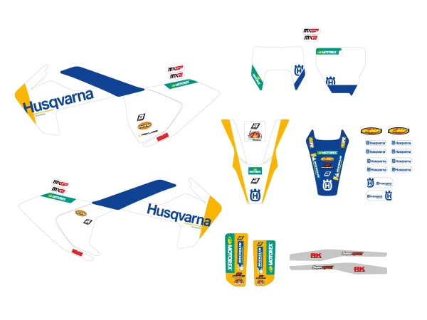 Blackbird Racing 2612R10 Replica Factory Sticker Kit for Husqvarna FC/FE/TC/TE 125-501 16-19