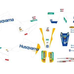 Blackbird Racing 2615R10 Replica Factory Sticker Kit for Husqvarna FC/FE/TC/TE 125-501 19-23, Motoee.com