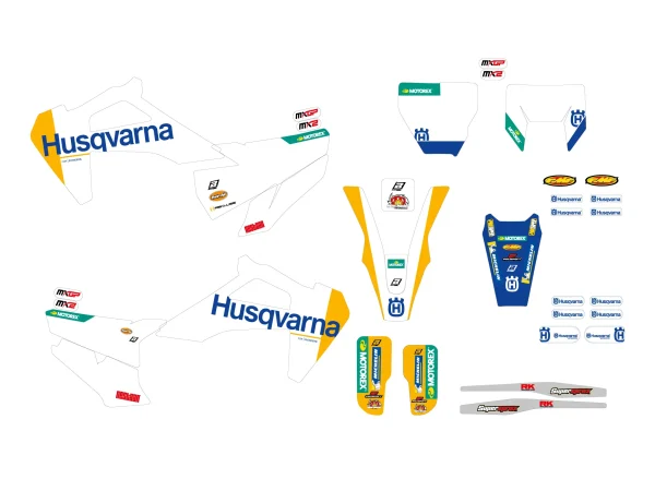 Blackbird Racing 2615R10 Replica Factory Sticker Kit for Husqvarna FC/FE/TC/TE 125-501 19-23