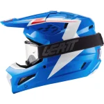 Leatt Moto 3.5 V27 MX Helmet Blue/White/Red with Goggles