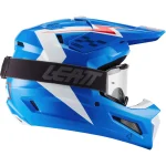 Leatt Moto 3.5 V27 MX Helmet Blue/White/Red with Goggles