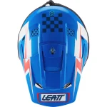 Leatt Moto 3.5 V27 MX Helmet Blue/White/Red with Goggles