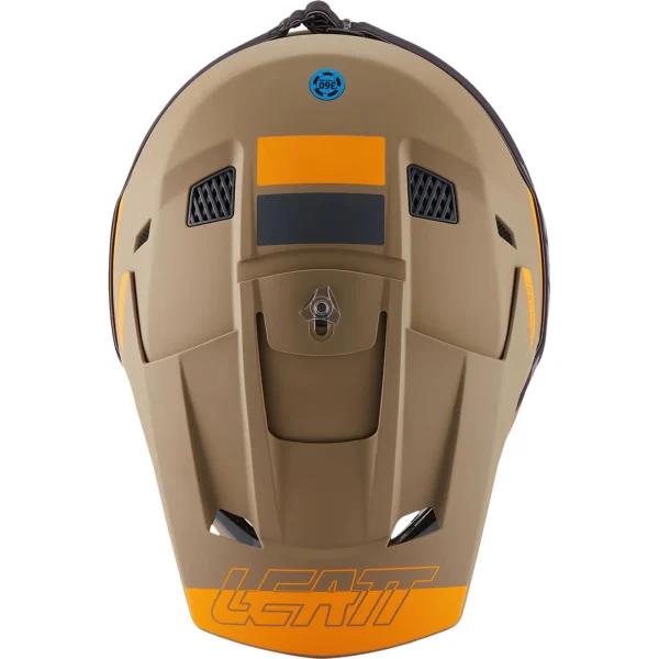 Leatt Moto 3.5 V27 MX Helmet Khaki with Goggles