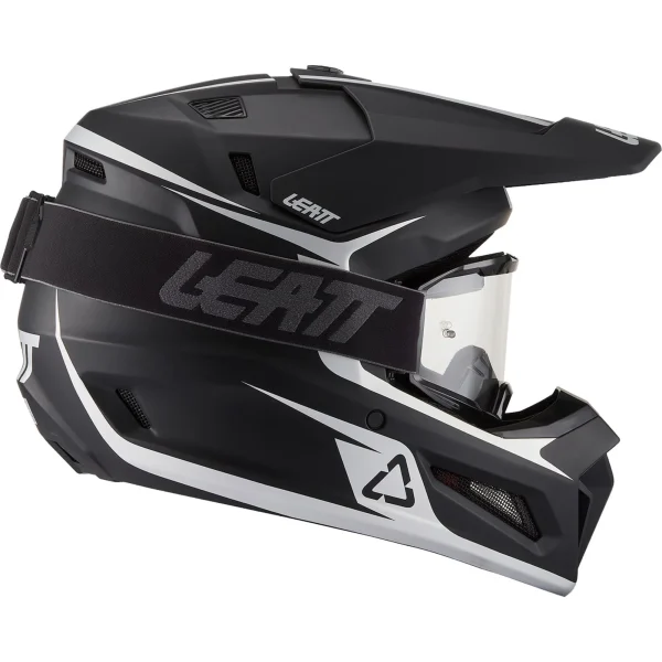 Leatt Moto 3.5 V27 MX Helmet Matt Black with Goggles