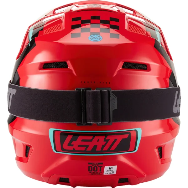 Leatt Moto 3.5 V27 MX Helmet Red/Black with Goggles