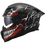 LS2 FF807 Dragon Forged Carbon Incubus Helmet Black/White/Red