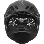 LS2 FF807 Dragon Forged Carbon Incubus Helmet Black/White/Red