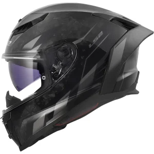 LS2 FF807 Dragon Forged Carbon Orix Helmet Grey/Black, Motoee.com