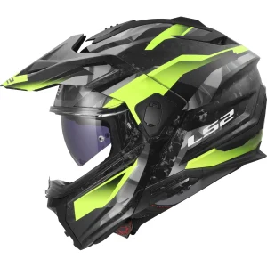 LS2 FF909 Ranger Forged Carbon Strike Helmet Grey/Yellow/Black
