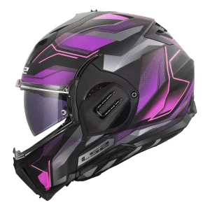 LS2 FF912 Valiant Gear Ervion Helmet Purple/Black