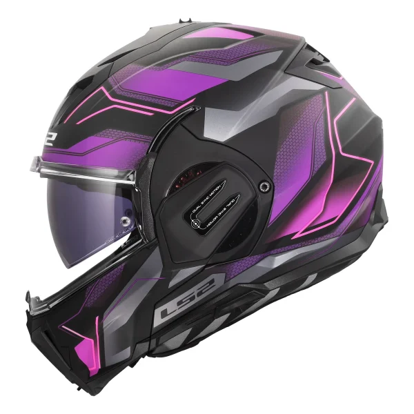 LS2 FF912 Valiant Gear Ervion Helmet Purple/Black