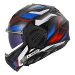 LS2 FF912 Valiant Gear Ervion Helmet White/Blue/Red