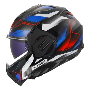 LS2 FF912 Valiant Gear Ervion Helmet White/Blue/Red