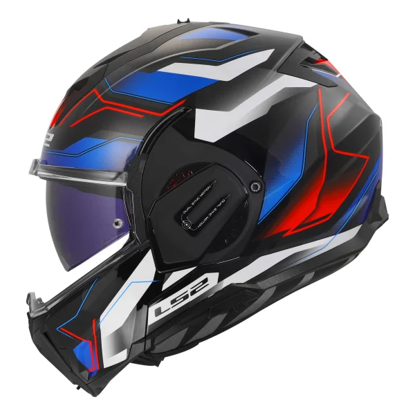 LS2 FF912 Valiant Gear Ervion Helmet White/Blue/Red