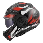 LS2 FF912 Valiant Gear Ervion Helmet White/Red
