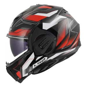 LS2 FF912 Valiant Gear Ervion Helmet White/Red