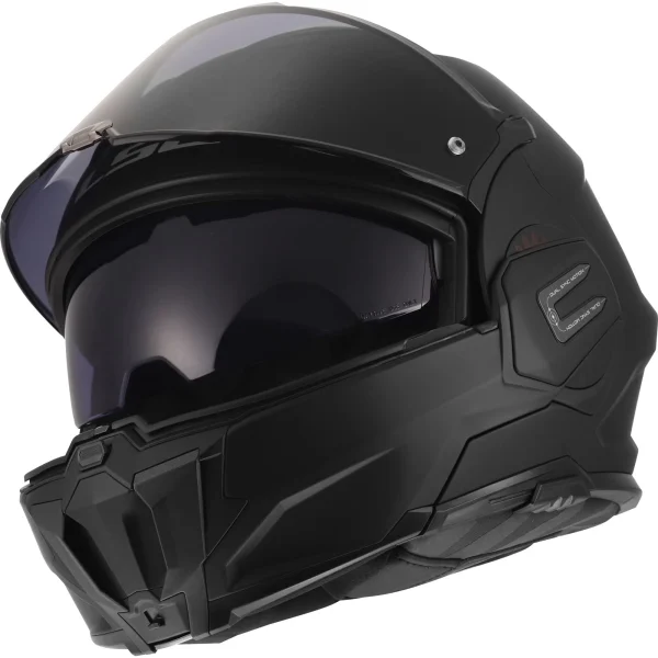LS2 FF912 Valiant Gear -avattava kypärä musta