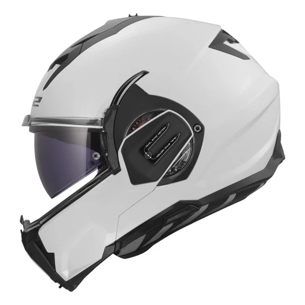 LS2 FF912 Valiant Gear -avattava kypärä valkoinen