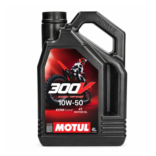 Motul 300V Racing/Off Road 10W50 4T Engine Oil 4L